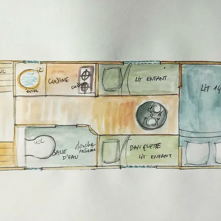 La Roulotte Des Grillots Couette-café *